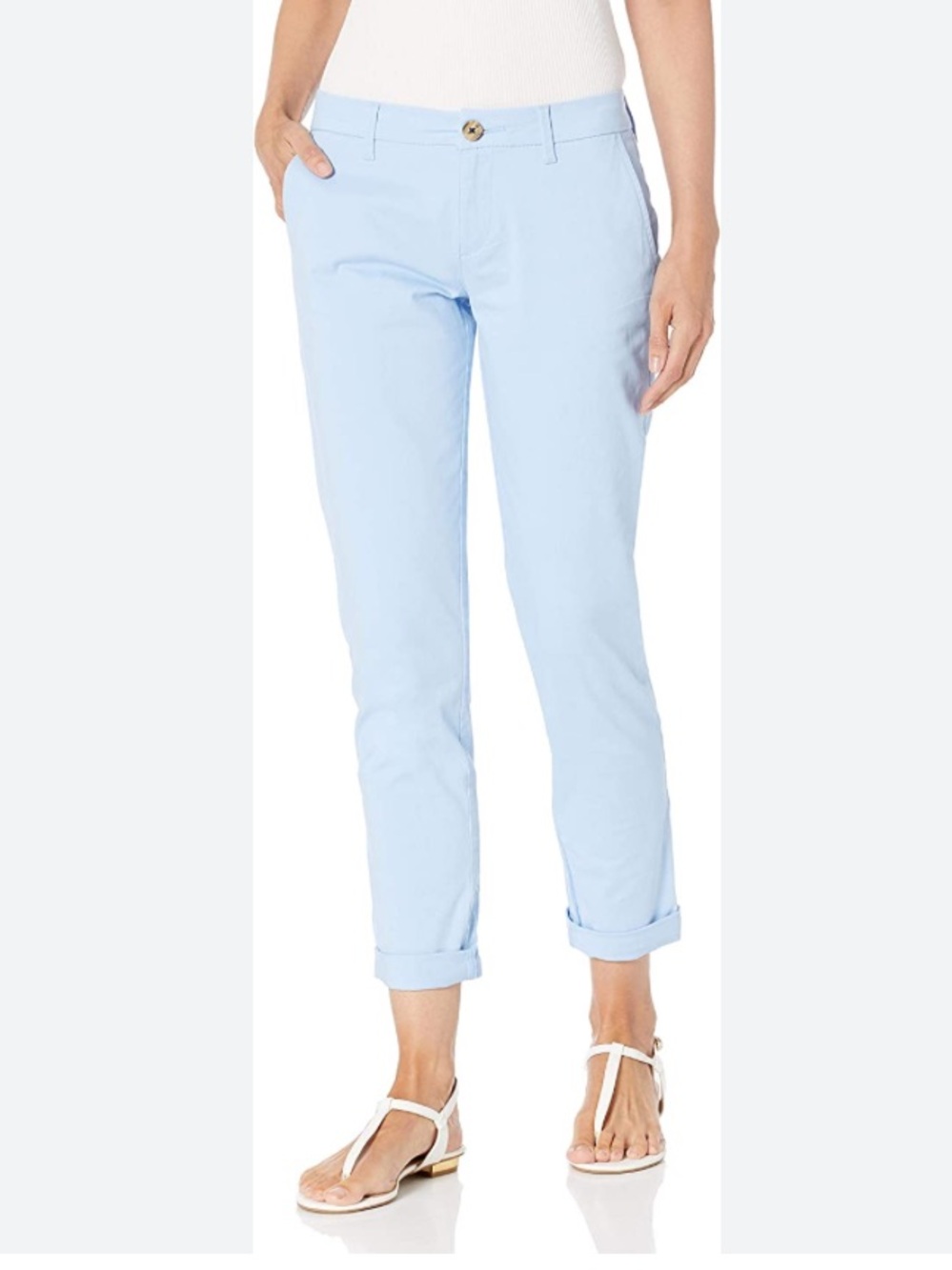 Tommy Hilfiger
Women's TH Flex Hampton Cuffed Chino Straight-Leg Pants
